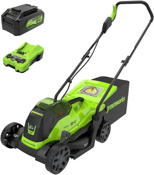 Greenworks 24V 13" Brushless Lawn Mower 2534402