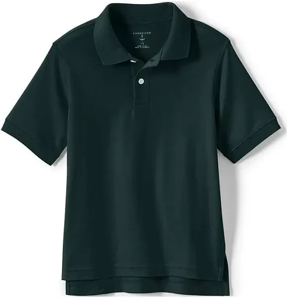 Lands' End School Uniform Kids Short Sleeve Interlock Polo Shirt