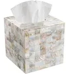 Tissue Box Cover Square,Tissues Cube Box Cover with Durable Bottom Slider,Milano