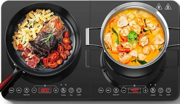 Aobosi Double Induction Cooktop