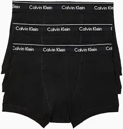 Calvin Klein Men&#039;s Classic Fit Trunks Boxers Underwear 3-Pairs Black