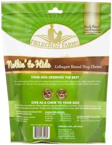 Fieldcrest Farms Nothin' to Hide Chicken Flip Chips Dog Chews