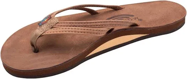 Rainbow Sandals Ladies The Sand Piper Luxury Leather - Single Layer Arch w/Double Narrow 1/3" Strap