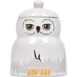 Harry Potter Hedwig Treat Jar for Pets | Cute Hedwig The Owl Dog Treat Jar and Snack Storage | 7.5" x 5” Ceramic Dishwasher Safe Pet Treat Jar for Cats or Dogs (FF19902)