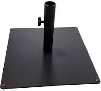 New Steel Plate Umbrella Base, 36 lbs, Black, 20&#034; * 20&#034; square size