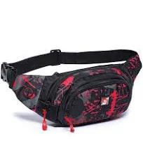 HAWXUNG Fanny PackWaterproof Fanny Pack for MenAdjustable Strap Waist Pack fo...