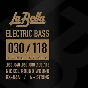 La Bella RX-N6B Long Scale Nickel Round Wound Electric Bass String