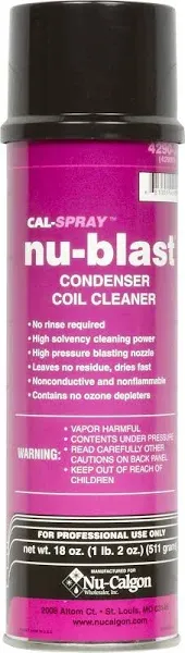 18 oz. Nu-Calgon Nu Blast Condenser Air Conditioner Coil Spray, 4290-75