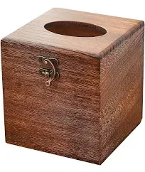 Sinobest Wood Tissue Box Cover