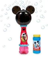 Disney Mickey Mouse Light and Sound Musical Bubble Wand, Includes Bubble Solu...