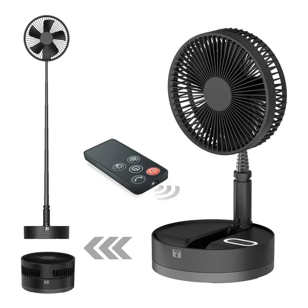 Desk and table fan, Battery Powered Fan,Oscillatin<wbr/>g Fan Foldaway with Remote