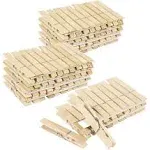 Juvale 100-Pack Large 4 Inch Wooden Clothespins - Heavy Duty Outdoor C