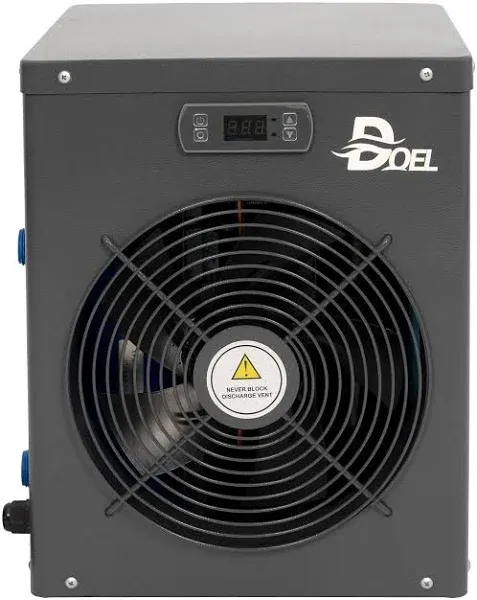 DOEL 12000 BTU Mini Swimming Pool Heat Pump for Above-Ground Pools, 3.45 kW Electric Pool Heater with Titanium Heat Exchanger, 110V 60Hz