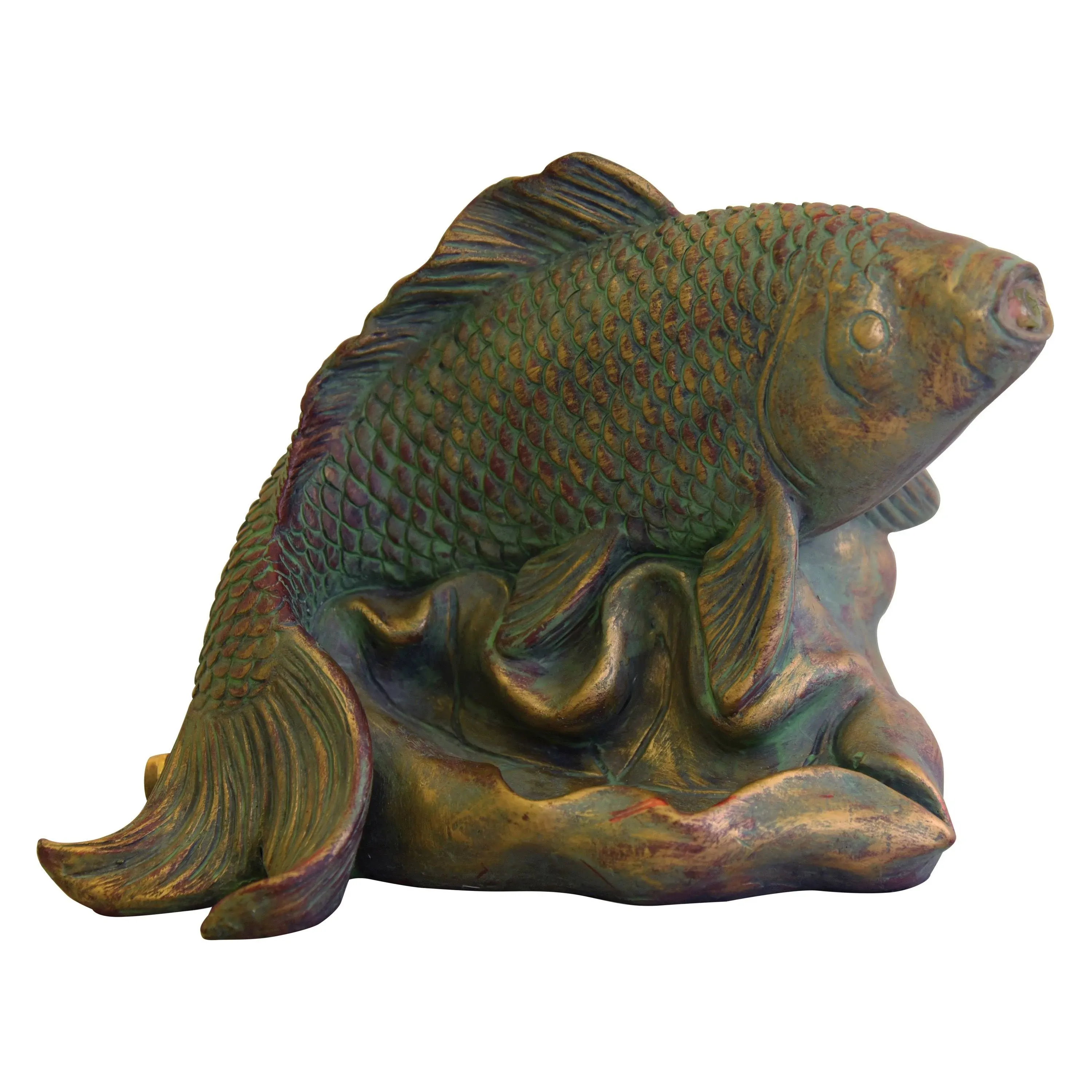 Danner Manufacturing, Inc. Pondmaster Spouting Fish Statue, 03770 Brown