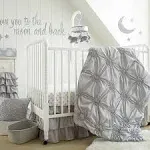 Willow 5-Piece Crib Bedding Set- Grey - Levtex Baby