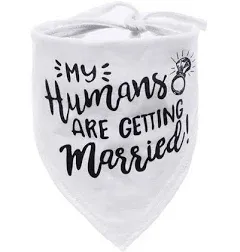 My Humans Are Getting Married Dog Bandana