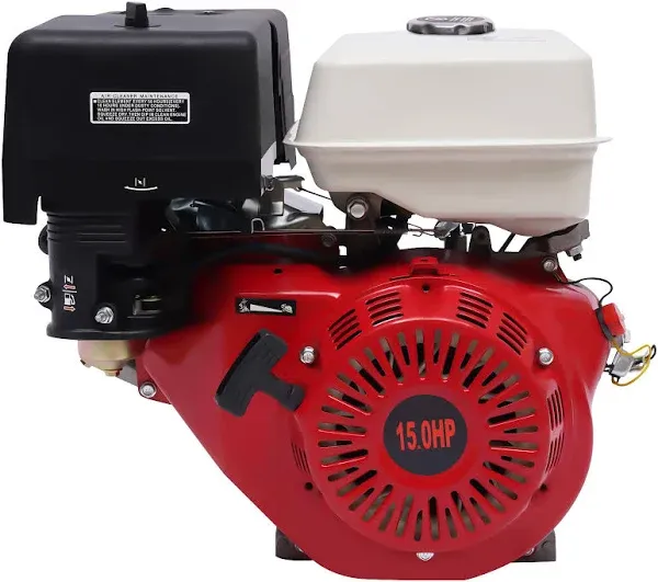 Gas Engine 420CC 15 HP 4 Stroke Gasoline Motor Engine Recoil Start Go Kart Log Splitter Lifan Type Engine OHV Pull Start Garden Tool Gas Motor