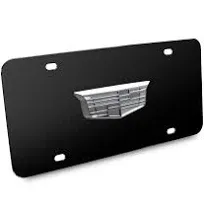 Ipick Image Cadillac Crest 3D Chrome Metal Logo License Plate