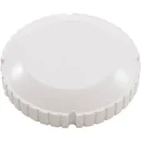 Threaded Cap, Flow Outlet, White