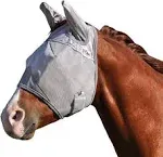 Weanling Sm Pony Cashel Comfort Crusader Standard Fly Mask W/ Ears Nose Grey