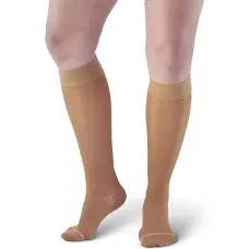 Ames Walker AW Style 16 Sheer Support Closed Toe 15-20 mmHg Moderate Compression Knee High Stockings man Wide