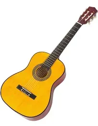 music alley M-34-N 1/2 Size 34 inch Junior Classical acoustic Guitar(Natural<wbr/>)