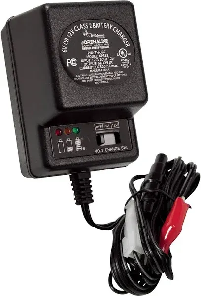 WILDGAME INNOVATIONS 6V/12V Edrenaline Battery Charger Long-Lasting Powerful Fee