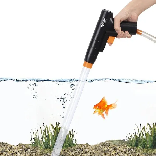 Aquarium Gravel Cleaner, New Quick Water Changer with Air-Pressing Button Fish Tank Sand Cleaner Kit Aquarium Siphon Vacuum