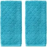 SKL Home Ocean Watercolor Scales Hand Towel (2-Pack), Blue