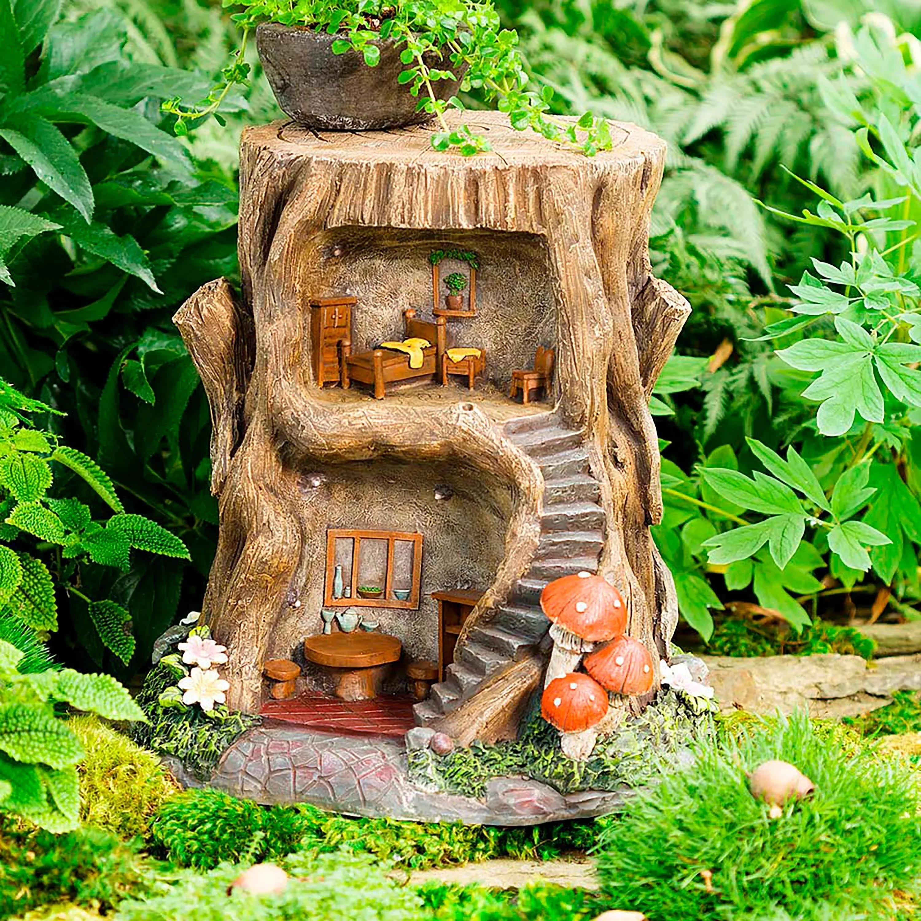 HearthSong Two-Story Lighted Fairy House