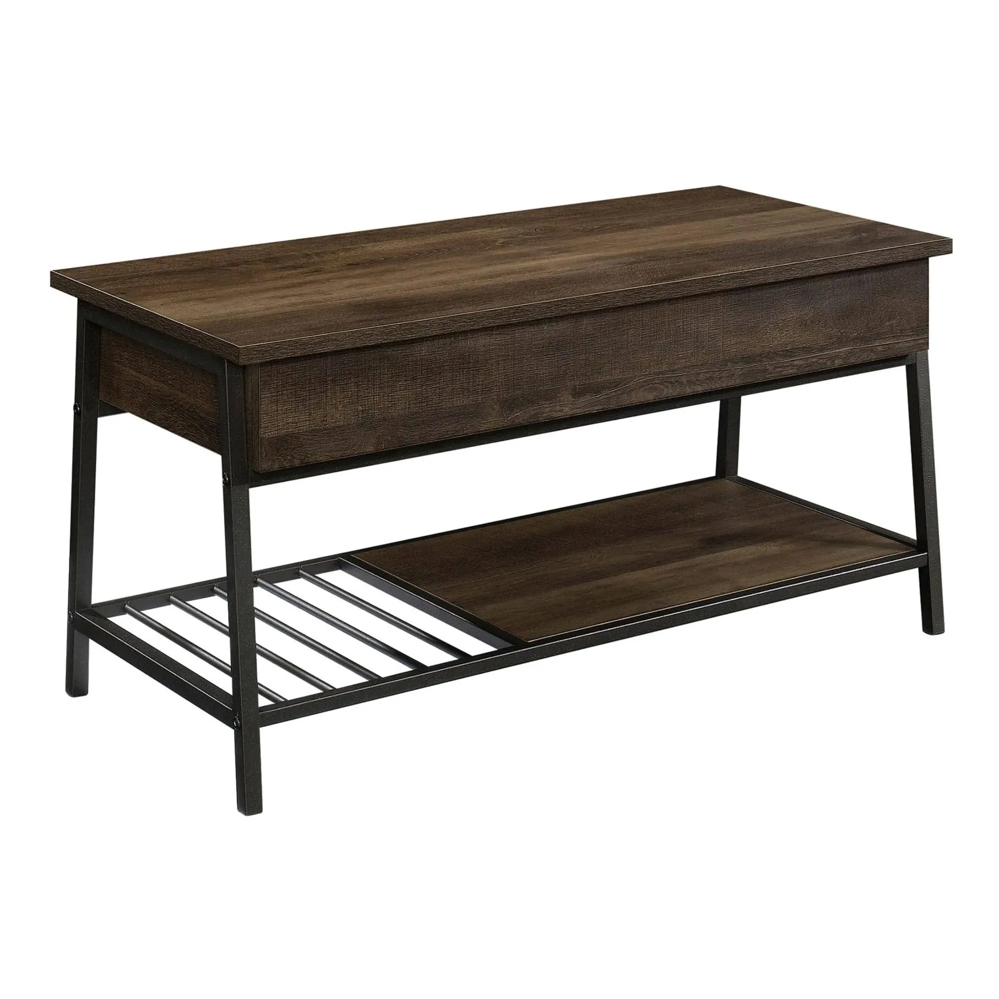 Sauder North Avenue Lift-Top Coffee Table in Smoked Oak