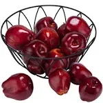 Toopify 16pcs Artificial Red Apples, Red Delicious Apple,Plastic Fruit,Fake Fruit Lifelike Simulation Apples for Home Kitchen Table Basket