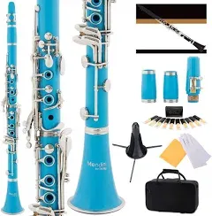 Mendini by Cecilio B Flat Beginner Student Clarinet with 2 Barrels