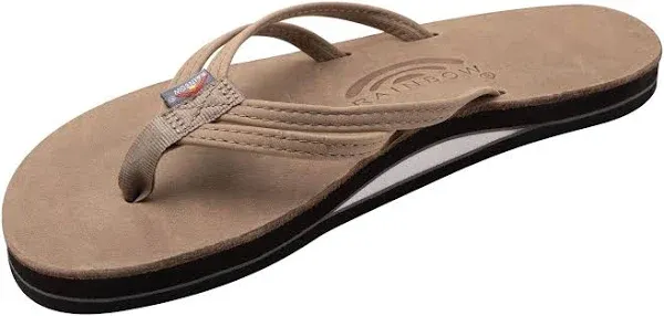 Rainbow Sandals Ladies The Sand Piper Luxury Leather - Single Layer Arch w/Double Narrow 1/3" Strap