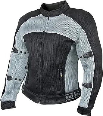 Xelement CF507 Women's 'Guardian' Black and Grey Mesh Jacket with X-Armor Protection - 2X-Large