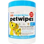 Mega PetWipes, 200 Wipes - Pet Wipes for Dogs and Cats - For Face, Paws, Ears...