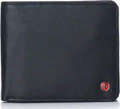 Alpine Swiss RFID Safe Mens Leather Wallet Deluxe Capacity Coin Pocket Bifold