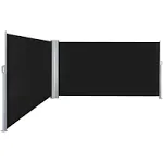 Yescom 240"x63" Retractable Patio Screen Outdoor Partition Side Awning Privacy Wind Sun Shade Divider,2 Pack of 120x63"