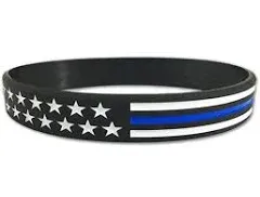 Thin Blue Line American Flag Bracelet