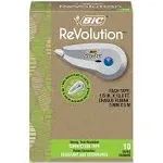 BIC Ecolutions Wite-Out Brand Correction Tape, 19.8 Feet, 10-Count Pack, Correction Tape Made from 56% Recycled Plastic Excluding Tape