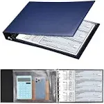 Pacific Mailer 7 Ring Check Binder, 3-On-A-Page Business Checkbook Holder, 50...