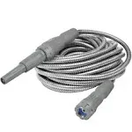 Bernini 50&#039; No-Kink Expandable Metal Garden Hose with New Grip Collar - Gray