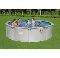 Bestway Hydrium 15' x 48" Round Steel Wall Above Ground Pool Set