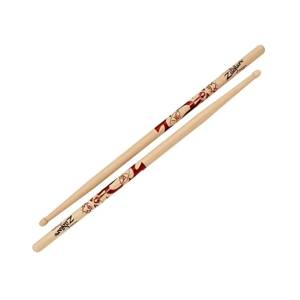 The new Dave Grohl Artist Series Drumstick model also features large dimensions, a length of 16-3/4” and diameter of .600” for extra power and reach as well as an acorn-shaped tip for sound clarity. Crafted from 100% U.S. Select Hickory, the preferred wood for drum set sticks, its overall design is especially well suited for Rock applications where power, rebound, and durability are critical. According to John Sorenson, Zildjian’s Director of Sales Planning and Drumsticks, “Dave blends his own powerful technique with the styles of the influential drummers of the past to push the limits of music. He truly embodies what it means to be a great drummer.”