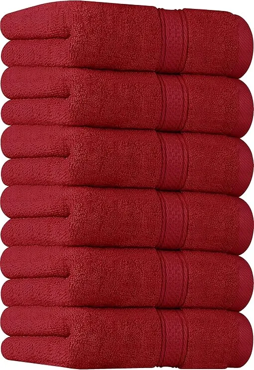 Utopia Towels [6 Pack Premium Hand Towels Set, (16 x 28 inches) 100% Ring Spun Cotton, Ultra Soft and Highly Absorbent 600GSM Towels for Bathroom, Gym, Shower, Hotel, and Spa (Electric Blue)