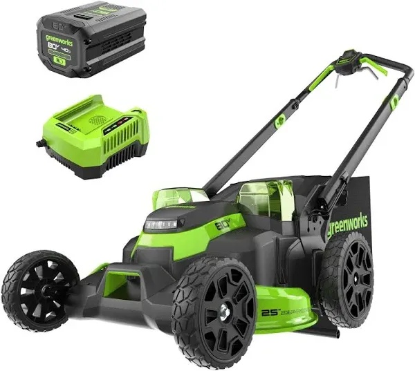 Greenworks 80V 25" Cordless Self-Propelled Lawn Mower