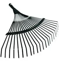 NOBRAND 42cm Steel Fan Rake Head Replacement Heavy Rake Head for Garden Grass Patio Leaves Leaf Lawn 22 Tooth, Green