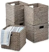 Best Choice Products Hyacinth Storage Baskets Set of 5