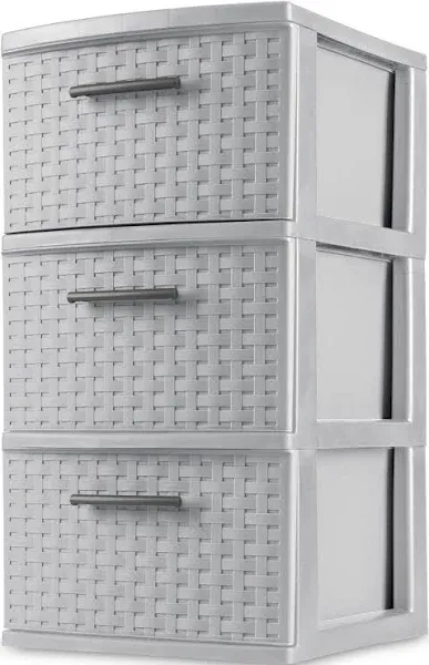 Sterilite 3 Drawer Weave Tower