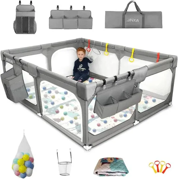 Jinxia Baby Playpen with Mat